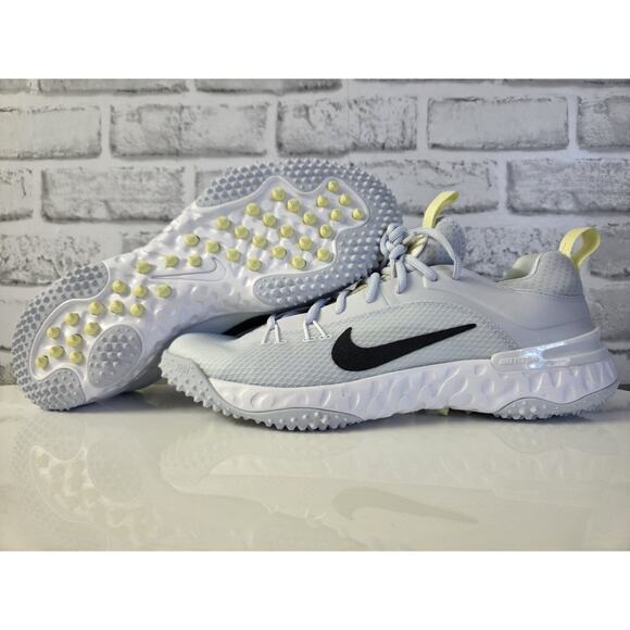 Nike Men SIZE 14 Huarache 9 Elite TF LAX SE Turf Lacrosse Cleats Grey FV6148-001 - Picture 1 of 6